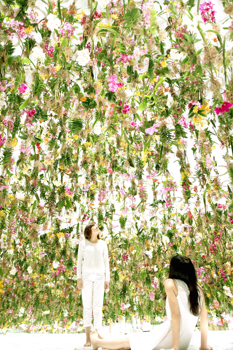 Illustration for article titled This floating flower garden is like a magical dreamland forest
